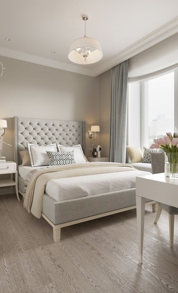 Bedroom With A Cozy Reading Nook And Bookshelves